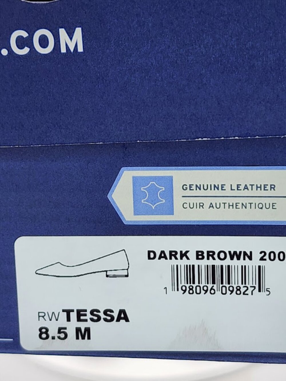 Rockport Tessa Women's Flat Shoes Dark Brown Suede Low Heel Pumps Size 8.5 - Picture 10 of 10